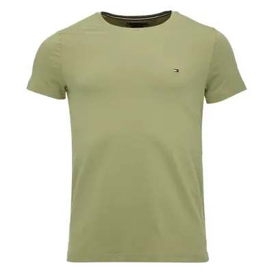 Tommy Hilfiger STRETCH SLIM FIT Férfi póló, khaki, méret