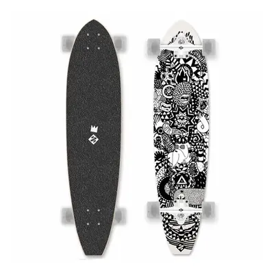 Street Surfing CUT KICKTAIL RUMBLE JUNGLE Longboard, fekete, méret