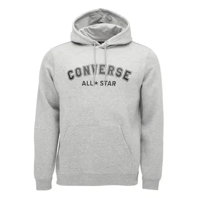 Converse CLASSIC FIT ALL STAR SINGLE SCREEN PRINT HOODIE BB Uniszex pulóver, szürke, méret