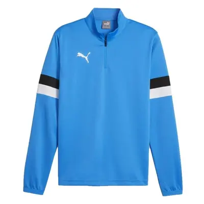 Puma TEAMRISE 1/4 ZIP TOP Férfi félcipzáros pulóver, kék, méret