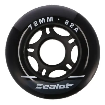 Zealot INLINE WHEELS PACK 72-82A Görkorcsolya kerekek, fekete, méret