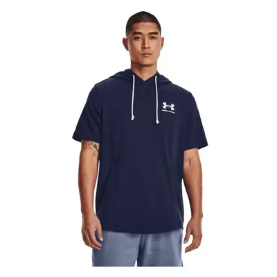 Under Armour RIVAL TERRY LC SS HD Férfi fitness pulóver, sötétkék, méret