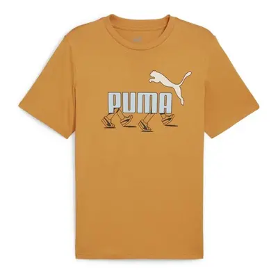 Puma GRAPHIC SNEAKER TEE Férfi póló, narancssárga, méret