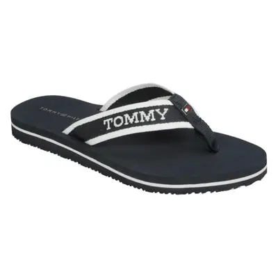 Tommy Hilfiger WEBBING POOL SLIDE Női strandpapucs, sötétkék, méret