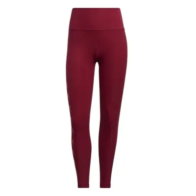 adidas OPT 3BAR 7/8 T Női sport leggings, bordó, méret