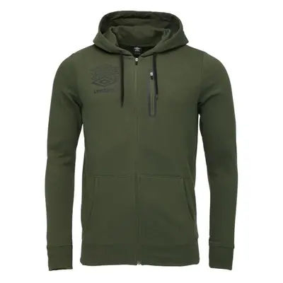 Umbro TERRACE ZIP HOODIE Férfi pulóver, khaki, méret