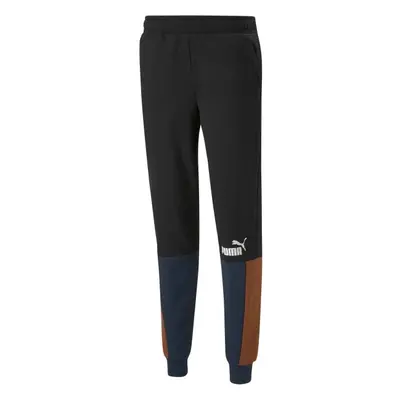 Puma ESS+BLOCK SWEAT PANTS FL Férfi melegítőnadrág, fekete, méret