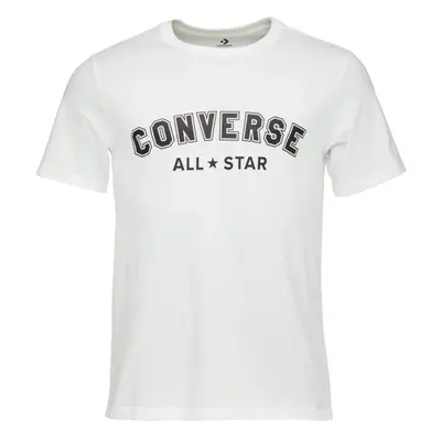 Converse CLASSIC FIT ALL STAR SINGLE SCREEN PRINT TEE Uniszex póló, fehér, méret