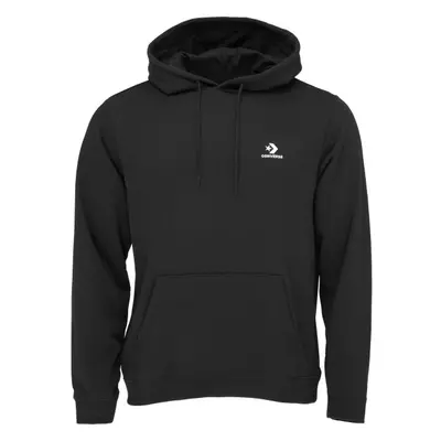 Converse STANDARD UNI FIT LEFT CHEST STAR CHEV EMB HOODIE FT Női pulóver, fekete, méret