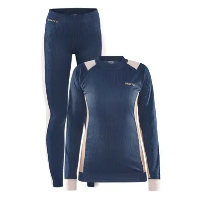 Craft CORE DRY BASELAYER SET Női technikai szett, sötétkék, méret