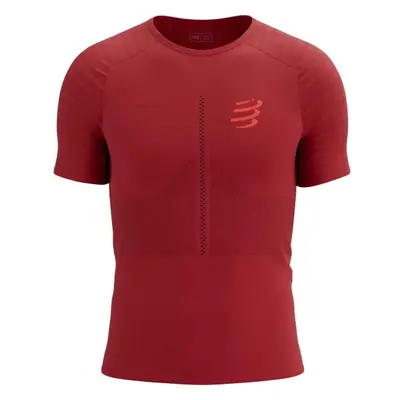 Compressport RACING SS TSHIRT Férfi póló futáshoz, piros, méret