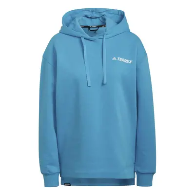 adidas TX LOGO HOODY Női outdoor pulóver, kék, méret