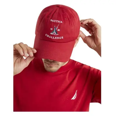 NAUTICA OXFORD STRAPBACK Férfi baseball sapka, piros, méret