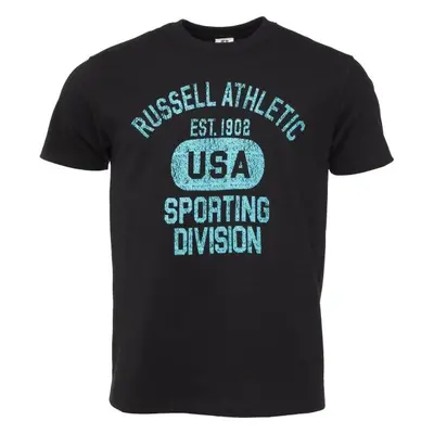 Russell Athletic USA Férfi póló, fekete, méret