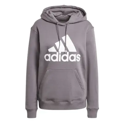 adidas ESSENTIALS BIG LOGO REGULAR FLEECE HOODIE Női pulóver, barna, méret