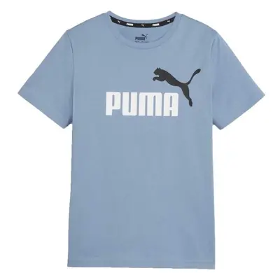 Puma ESS + COL LOGO TEE Fiú póló, világoskék, méret