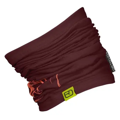 ORTOVOX TEC LOGO NECKWARMER Csősál, bordó, méret