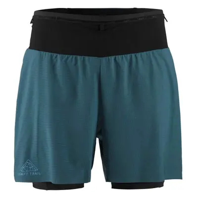 Craft PRO TRAIL 2IN1 SHORTS Férfi rövidnadrág futáshoz, zöld, méret