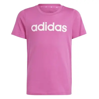 adidas LINEAR LOGO TEE Lány póló, rózsaszín, méret