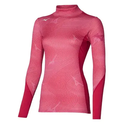 Mizuno VIRTUAL BODY G3 HIGH Női hosszú ujjú thermo felső, piros, méret