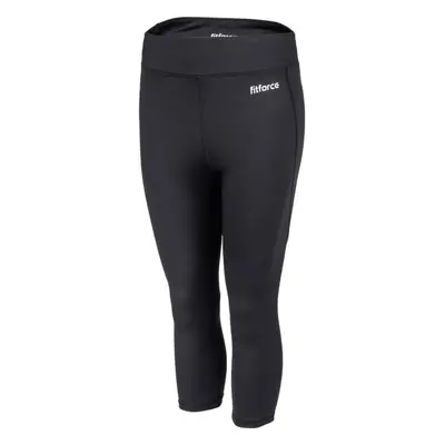 Fitforce FORMENTERA Női 3/4-es fitnesz leggings, fekete, méret