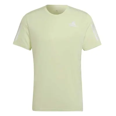 adidas OWN THE RUN TEE Férfi futópóló, világoszöld, méret