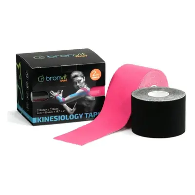 BronVit SPORT KINESIO TAPE SET 5CM X M Kineziológiai tape szett, rózsaszín, méret