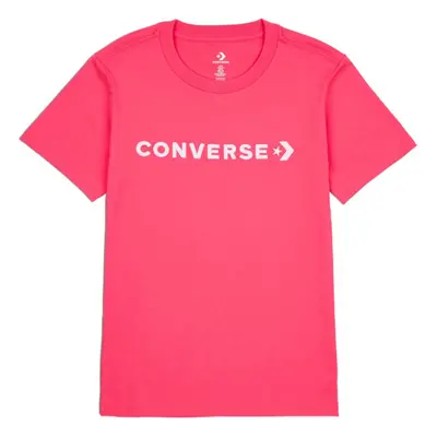 Converse CF STRIP WORDMARK SS TEE Női póló, rózsaszín, méret