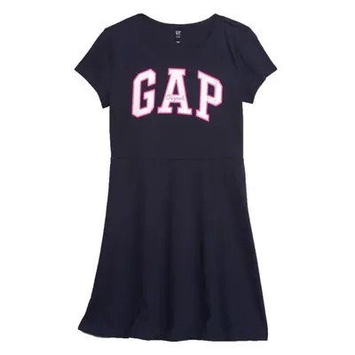 GAP SHORT SLEEVE LOGO Lány ruha, sötétkék, méret