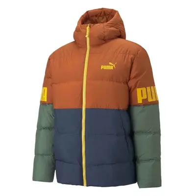 Puma POWER HOODED DOWN PUFFER Férfi tollkabát, zöld, méret