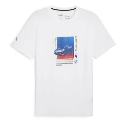 Puma BMW MOTORSPORT CAR GRAPHIC TEE Férfi póló, fehér, méret