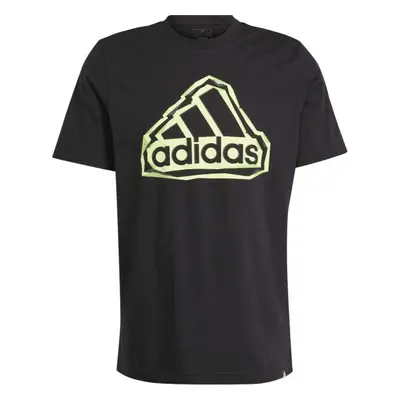 adidas FOLDED BOS LOGO Férfi póló, fekete, méret