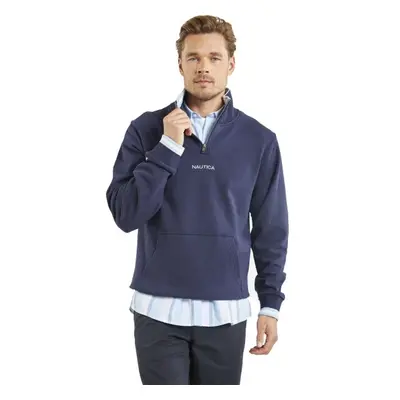 NAUTICA BANFF ZIP TOP Férfi pulóver, sötétkék, méret