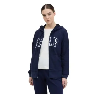 GAP FULLZIP LOGO Női pulóver, sötétkék, méret