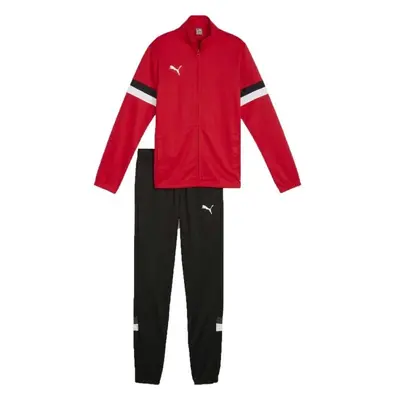 Puma TEAMRISE TRACKSUIT JR Gyerek melegítő szett, piros, méret