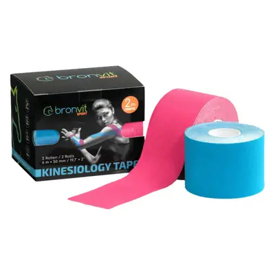 BronVit SPORT KINESIO TAPE SET 5CM X M Kineziológiai tape szett, kék, méret