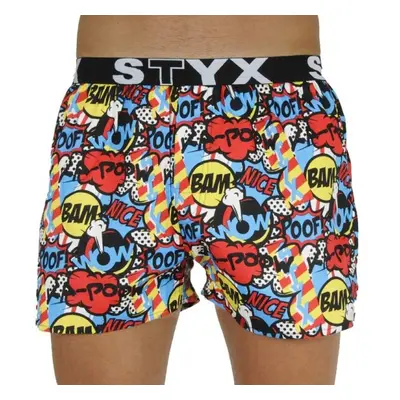 Styx MEN'S BOXERS SHORTS SPORTS RUBBER Férfi alsó, mix, méret