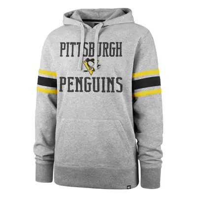 47 NHL PITTSBURGH PENGUINS DOUBLE BLOCK ’47 SLEEVE STRIPE HOOD Pulóver, szürke, méret