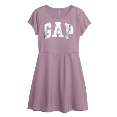 GAP SHORT SLEEVE LOGO Lány ruha, lila, méret