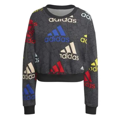 adidas W BLUV Q3 SWT G DGRY Női pulóver, sötétszürke, méret