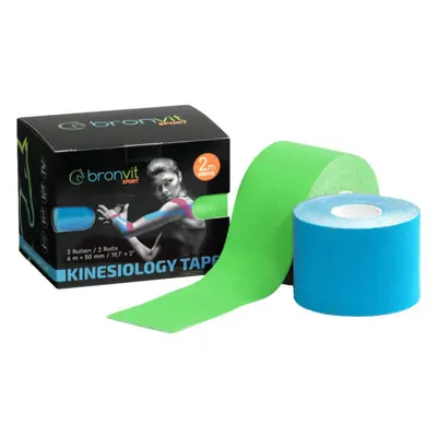 BronVit SPORT KINESIO TAPE SET 5CM X M Kineziológiai tape szett, kék, méret