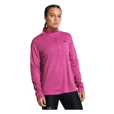 Under Armour TECH TEXTURED 1/2 ZIP Női felső, rózsaszín, méret