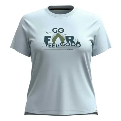 Smartwool W GO FAR FEEL GOOD GRAPHIC SHORT SLEEVE Női póló, világoskék, méret