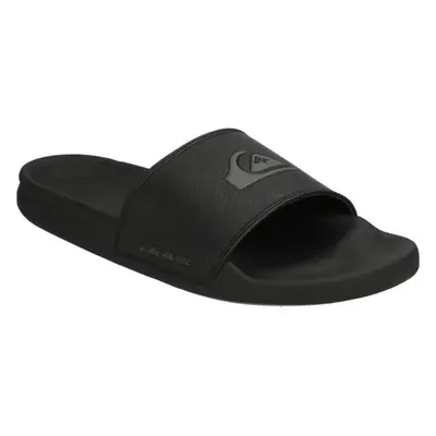 Quiksilver RIVI NUBUCK SLIDE Férfi bőr szandál, fekete, méret