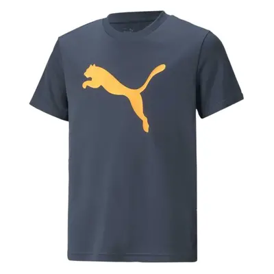 Puma ACTIVE SPORTS POLY CAT TEE B Fiú póló, sötétkék, méret