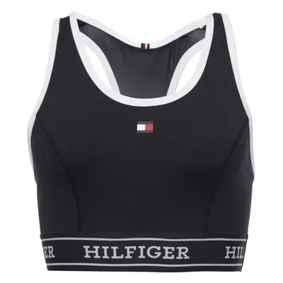 Tommy Hilfiger MONOTYPE TAPE MID Női sportmelltartó, sötétkék, méret