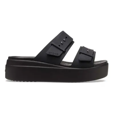 Crocs BROOKLYN BUCKLE LOW WEDGE W Női szandál, fekete, méret 36/37