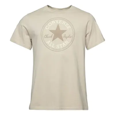 Converse STANDARD FIT CENTER FRONT CHUCK PATCH CORE TEE Uniszex póló, bézs, méret