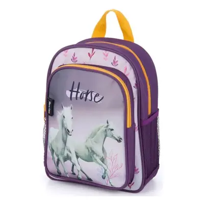 Oxybag KID BACKPACK HORSE Ovis hátizsák, lila, méret