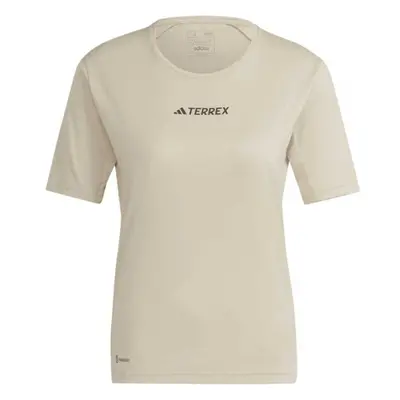 adidas TERREX MULTI TEE Női outdoor póló, bézs, méret